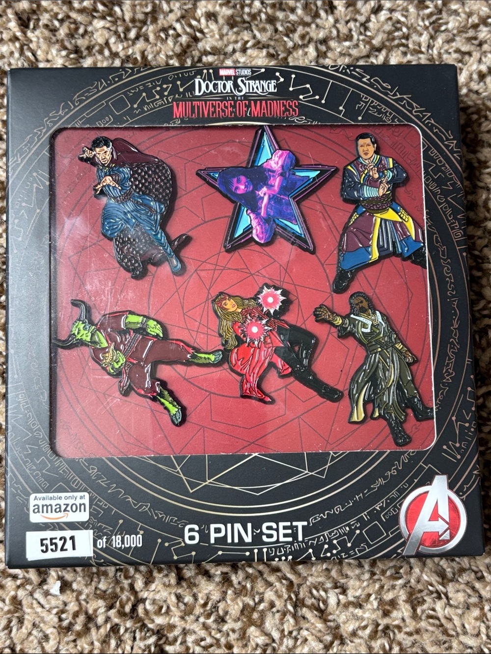 MARVEL Doctor Strange Collectible 6 Pin Set